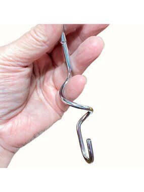 Chrome Spiral Dough Hook For Stand Mixer Kitchen Replacement Part Tool Baking